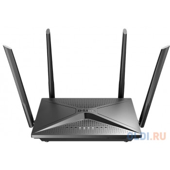 Wi-Fi роутер D-Link DIR-2150 802.11abgnac 2032Mbps 2.4 ГГц 5 ГГц 4xLAN USB черный DIR-2150/RU/R1A