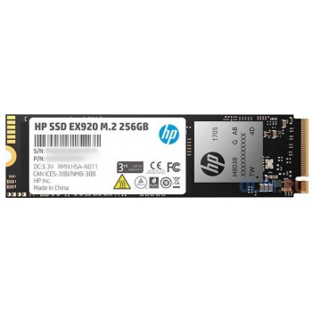 Твердотельный накопитель SSD M.2 256 Gb HP EX920 Read 3200Mb/s Write 1200Mb/s 3D NAND TLC 2YY45AA