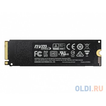 Твердотельный накопитель SSD M.2 NVMe 1TB Samsung 970 EVO Plus (R3500/W3300Mb/s, V-NAND 3-bit MLC, Phoenix, PCIe, 2280) (MZ-V7S1T0BW)