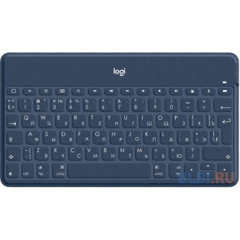 Клавиатура беспроводная Logitech Keys-To-Go Bluetooth синий 920-010123