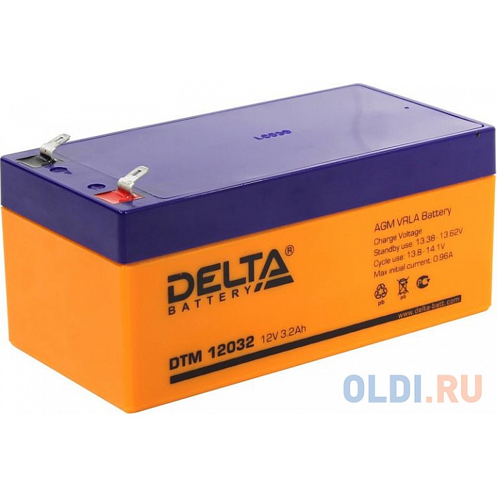 Аккумулятор Delta DTM 12032 12V3.2Ah