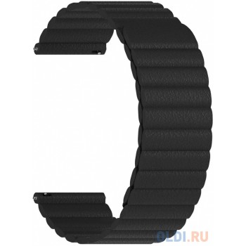 Универсальный кожаный ремешок для часов 22 mm LYAMBDA POLLUX DSP-15-22-BK Black