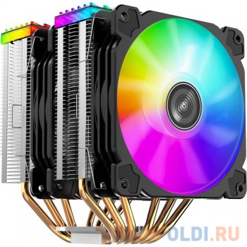 JONSBO CR-2000GT Кулер (LGA115X/775/AM4/AM3/3+/AM2/+/FM2/+/FM1, TDP 220W, PWM, 2 x 120mm ARGB Fan, 6 тепловых трубок, 4-pin)