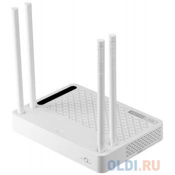 Wi-Fi роутер Totolink A3002RU 802.11abgnac 1167Mbps 2.4 ГГц 5 ГГц 4xLAN белый