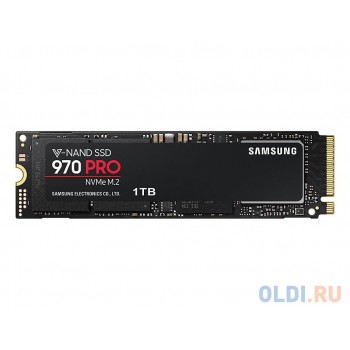 Твердотельный накопитель SSD M.2 NVMe 1TB Samsung 970 PRO (R3500/W2700Mb/s, V-NAND 2-bit MLC, Phoenix, PCIe, 2280) (MZ-V7P1T0BW)