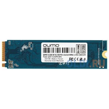 QUMO M.2 SSD 512GB Novation Q3DT-512GPPH-NM2 NVMe PCIe Gen3x4 NVMe 1.3 M2 2280