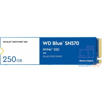 SSD жесткий диск M.2 2280 250GB BLUE WDS250G3B0C WDC