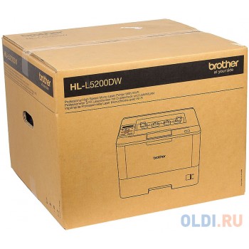 Принтер лазерный Brother HL-L5200DW A4, 40стр/мин, дуплекс, 256Мб, USB, LAN, WiFi (замена HL-5470DW)