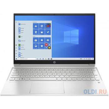 HP Pavilion 15-eg0131ur 15.6"(1920x1080 IPS)/Intel Core i5 1135G7(2.4Ghz)/16384Mb/512PCISSDGb/noDVD/Int:Intel Iris Xe/Cam/BT/WiFi/41WHr/war 1y/Natural Silver/FreeDOS + fingerprint