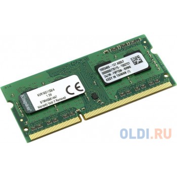 Оперативная память для ноутбука Kingston KVR16S11S8/4WP SO-DIMM 4Gb DDR3 1600MHz