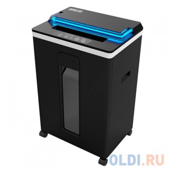 Шредер Office Kit S165UV черный (секр.P-5)/фрагменты/8лист./22лтр./скобы