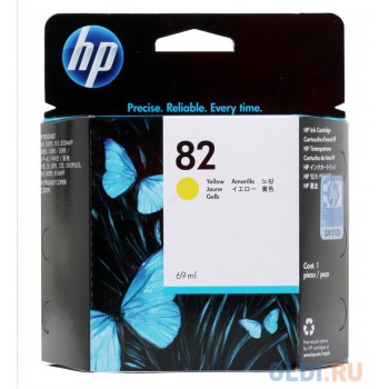 Картридж HP C4913A №82 желтый DJ500 800C