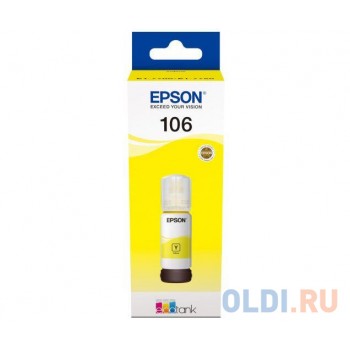 Картридж струйный Epson 106Y C13T00R440 желтый (70мл) для Epson L7160/7180