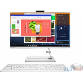 Lenovo IdeaCentre AIO 3 24ITL6 23.8"(1920x1080)/Intel Core i3 1115G4(3Ghz)/4096Mb/256SSDGb/noDVD/Int:Intel UHD Graphics/BT/WiFi/war 1y/6.81kg/white/DOS + Keyboard, mouse USB