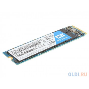 Твердотельный накопитель SSD M.2 250GB Western Digital WD Blue 3D NAND SSD WDS250G2B0B (SATA 6Gb/s, M.2) (R525/W550Mb/s, TLC, SATA) (WDS250G2B0B)