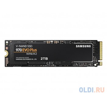 Твердотельный накопитель SSD M.2 NVMe 2TB Samsung 970 EVO Plus (R3500/W3300Mb/s, V-NAND 3-bit MLC, Phoenix, PCIe, 2280) (MZ-V7S2T0BW)