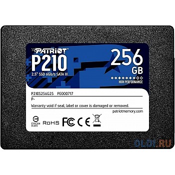 Твердотельный накопитель SSD 2.5" 256 Gb Patriot P210 Read 500Mb/s Write 400Mb/s 3D NAND TLC P210S256G25