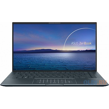 ASUS Zenbook 14 UX435EAL-KC114R Intel Core i7-1165G7/16Gb LPDDR4X/1TB M.2 SSD/14,0 FHD IPS 400nits/NumPad/WiFi6/BT/Cam/Windows 10 Pro/Backlit Kb/980gr/Pine_grey/Mg_body/Sleeve+USB-RJ45 gigabit adapt