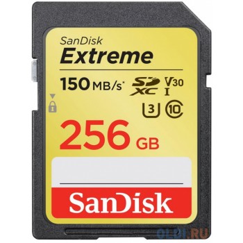 Флеш карта SDXC 256Gb Class10 Sandisk SDSDXV5-256G-GNCIN Extreme