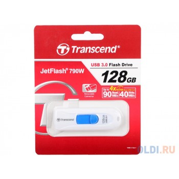 Флешка USB 128Gb Transcend JetFlash 790 TS128GJF790W белый