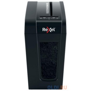 Шредер Rexel SECURE X8-SL EU черный (секр.P-4)/фрагменты/8лист./14лтр./скрепки/скобы