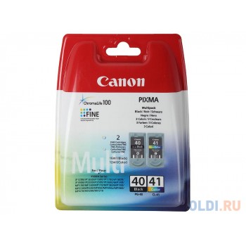 Набор картриджей Canon PG-40/CL-41 для PIXMA MP450/MP170/MP150/iP2200/iP1600/iP6220D/iP6210D/iP22 черный и цветной 330/310 страниц