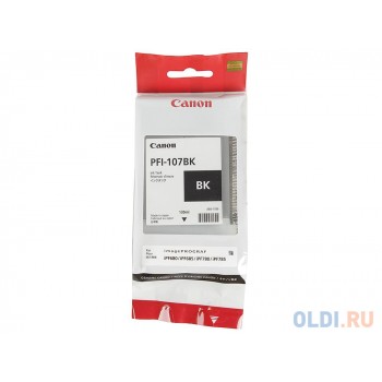 Картридж Canon PFI-107 BK для iPF680/685/780/785 130мл черный 6705B001