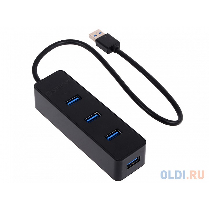 Концентратор USB Orico W5PH4-U3 (черный) USB 3.0 x 4