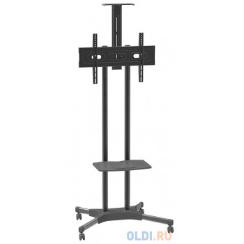 Стойка на колесах Arm media PT-STAND-12 черная для TV/LFD 32"-70", полка, max VESA 600x400, высота 1110-1500 мм