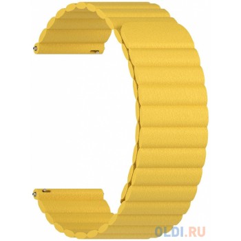 Универсальный кожаный ремешок для часов 20 mm LYAMBDA POLLUX DSP-15-20-YL Yellow