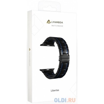 Керамический ремешок для Apple Watch 38/40 mm LYAMBDA LIBERTAS DS-APG-06-40-BD Black/Dark Blue