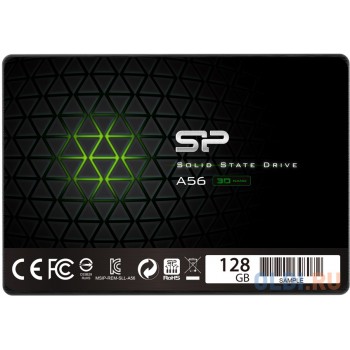 Твердотельный накопитель SSD 2.5" 128 Gb Silicon Power SP128GBSS3A56B25 Read 460Mb/s Write 430Mb/s 3D NAND TLC
