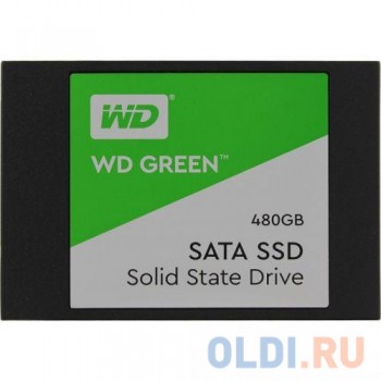 Твердотельный накопитель SSD 2.5" 480Gb Western Digital WD Green PC SSD WDS480G2G0A (SATA 6Gb/s, 2.5") (R545/W600Mb/s)