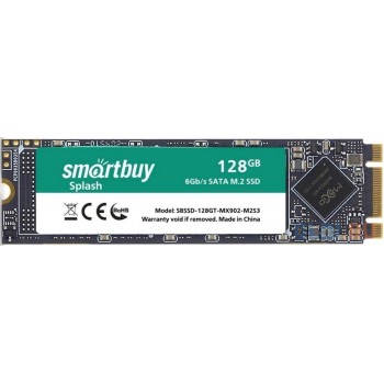 Твердотельный накопитель SSD M.2 128 Gb Smart Buy SBSSD-128GT-MX902-M2S3 Read 560Mb/s Write 520Mb/s 3D NAND TLC