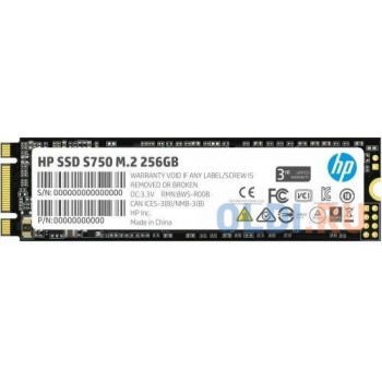 Твердотельный накопитель SSD M.2 256 Gb HP S750 Read 560Mb/s Write 520Mb/s 3D NAND TLC