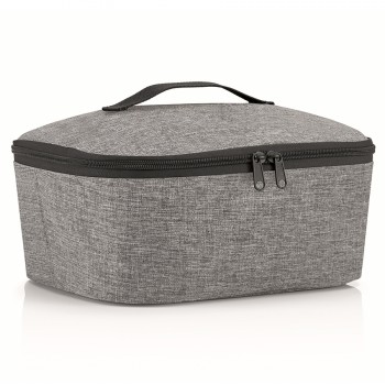 Термосумка Coolerbag M pocket twist silver (30х12х22 см)