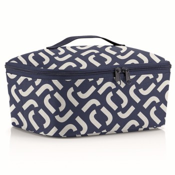 Термосумка Coolerbag M pocket signature navy (30х12х22 см)