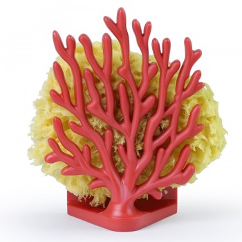 Держатель для губок Coral Sponge цвет: красный (8х11х5 см)