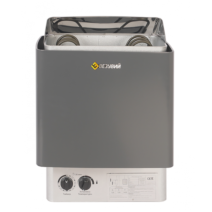 Электрическая печь 5 кВт Везувий