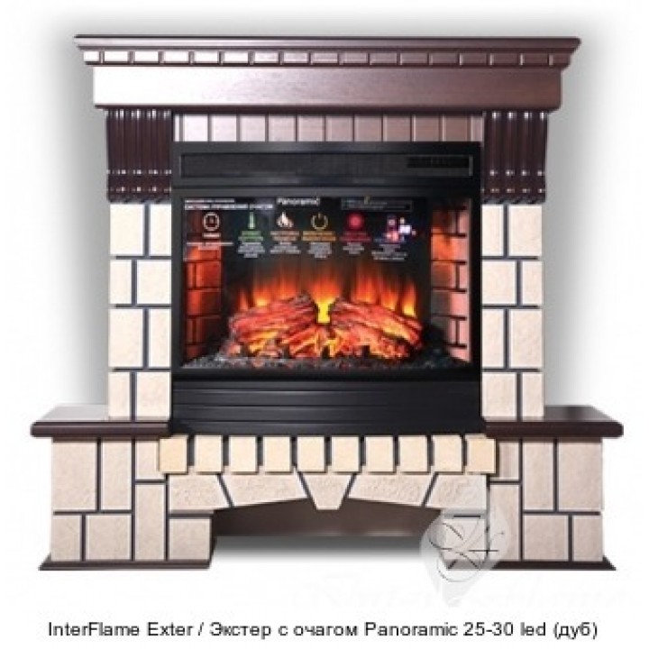 Каменный камин (портал+очаг) InterFlame