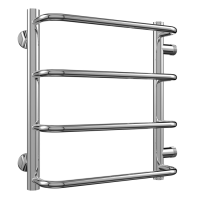 Водяной полотенцесушитель шириной 410 - 500 мм Terminus