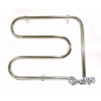 Электрический е образный полотенцесушитель Тера