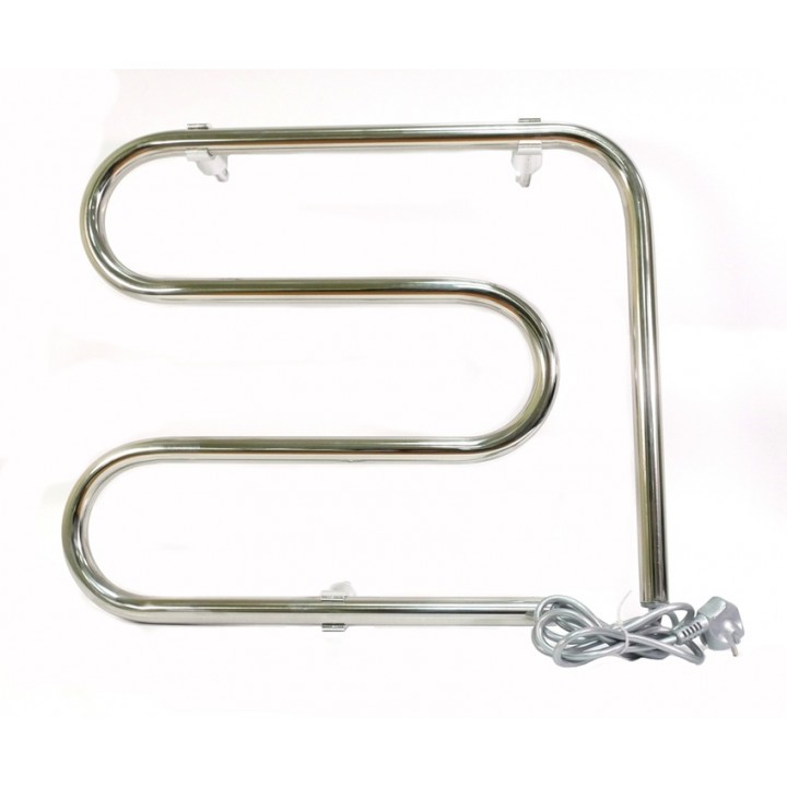 Электрический е образный полотенцесушитель Тера