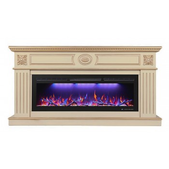 Электрокамин с широким очагом 2D InterFlame