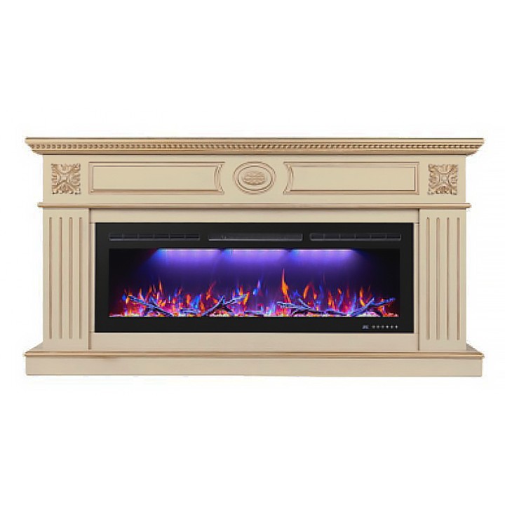 Электрокамин с широким очагом 2D InterFlame