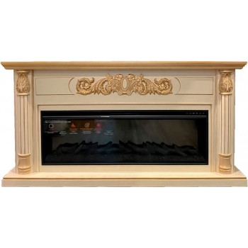 Электрокамин с широким очагом 2D InterFlame