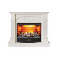 Электрокамин с широким очагом 3D Real-Flame