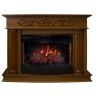 Электрокамин с широким очагом 2D Real-Flame