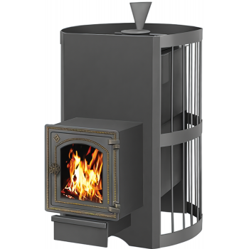 Дровяная печь 20 кВт Везувий