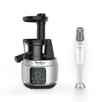 Здоровое питание с шнековой соковыжималкой Juice & Clean ZU420E10 и погружным блендером Optichef DD643132